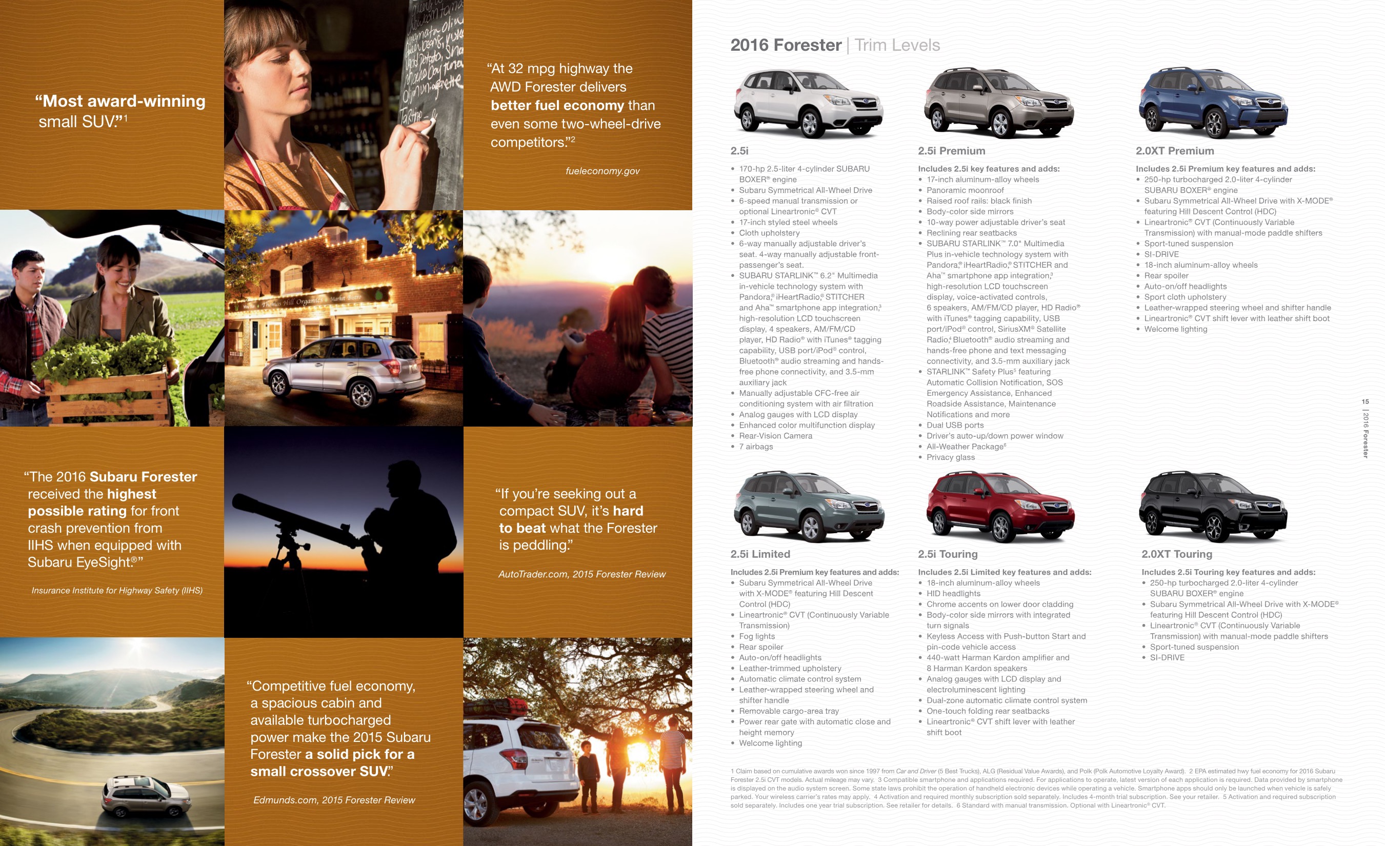 2016 Subaru Forester Brochure Page 12
